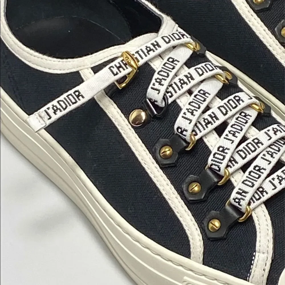 Dior canvas low top sneakers size 40.5 - Picture 5 of 13